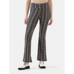 No Boundaries Black and White Flare Pants with Boot Cut